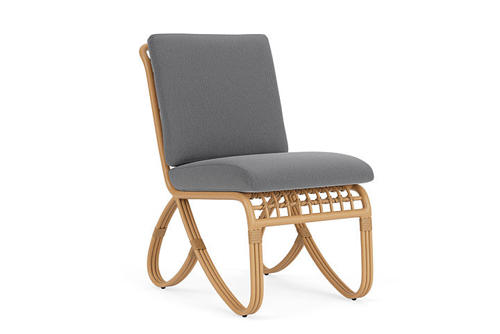 Lloyd Flanders - Riviera Armless Dining Chair In Camel Finish With Remy Graphite Fabric - 2780071522003 view 1