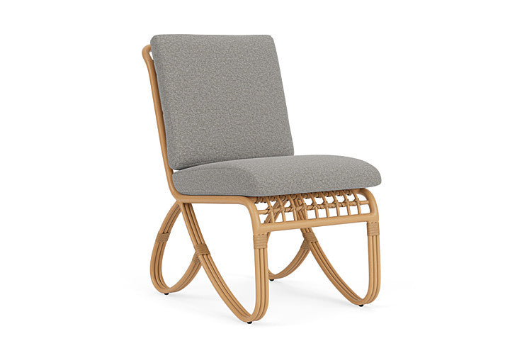 Lloyd Flanders - Riviera Armless Dining Chair In Camel Finish With Rumba Nickel Fabric - 2780071522011 view 1