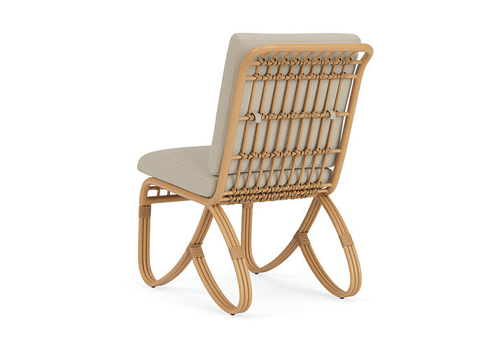 Lloyd Flanders - Riviera Armless Dining Chair In Camel Finish With Rumba Straw Fabric - 2780071522008 view 2