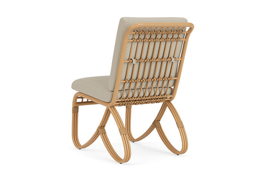 Lloyd Flanders - Riviera Armless Dining Chair In Camel Finish With Rumba Straw Fabric - 2780071522008 view 2