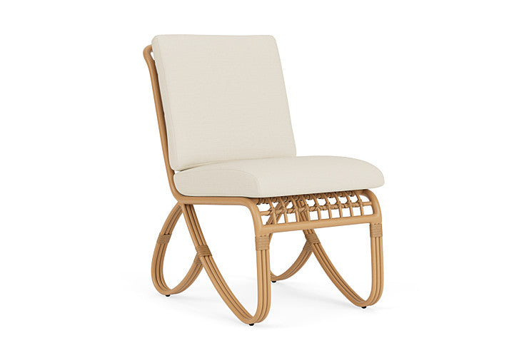 Lloyd Flanders - Riviera Armless Dining Chair In Camel Finish With Sailcloth Sailor Fabric - 278007152434 view 1
