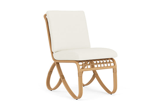 Lloyd Flanders - Riviera Armless Dining Chair In Camel Finish With Sailcloth Salt Fabric - 278007152890 view 1