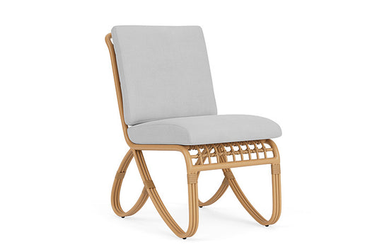 Lloyd Flanders - Riviera Armless Dining Chair In Camel Finish With Sandberg Dove Fabric - 2780071522022 view 1