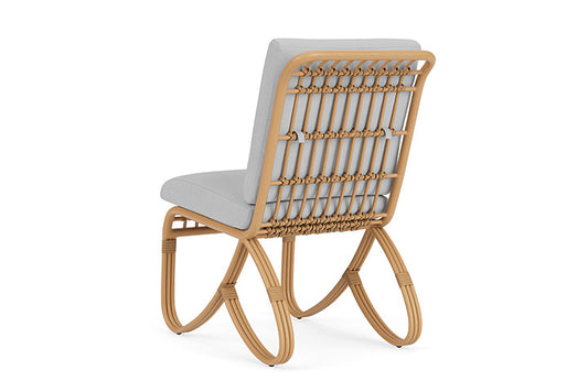 Lloyd Flanders - Riviera Armless Dining Chair In Camel Finish With Sandberg Dove Fabric - 2780071522022 view 2