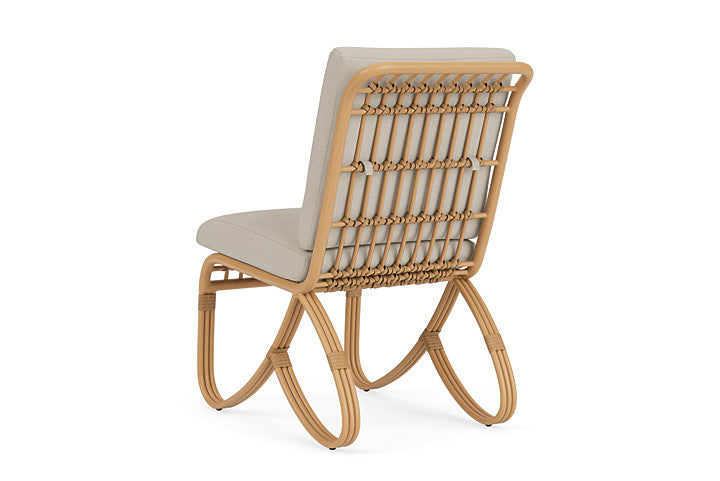 Lloyd Flanders - Riviera Armless Dining Chair In Camel Finish With Sandberg Flax Fabric - 2780071522027 view 2