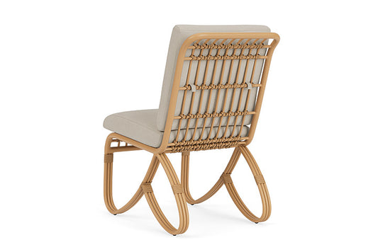 Lloyd Flanders - Riviera Armless Dining Chair In Camel Finish With Sandberg Flax Fabric - 2780071522027 view 2