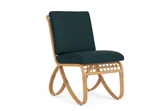 Lloyd Flanders - Riviera Armless Dining Chair In Camel Finish With Sandberg Lagoon Fabric - 2780071522039 view 1
