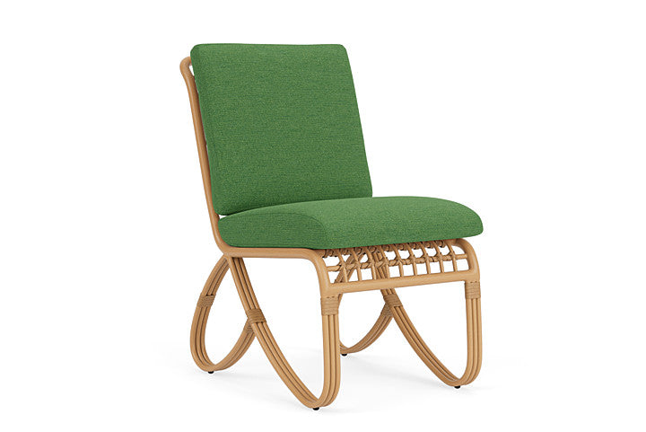 Lloyd Flanders - Riviera Armless Dining Chair In Camel Finish With Seadog Botanical Fabric - 2780071522066 view 1