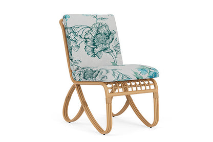 Lloyd Flanders - Riviera Armless Dining Chair In Camel Finish With Serena Floral Mist Fabric - 2780071522078 view 1