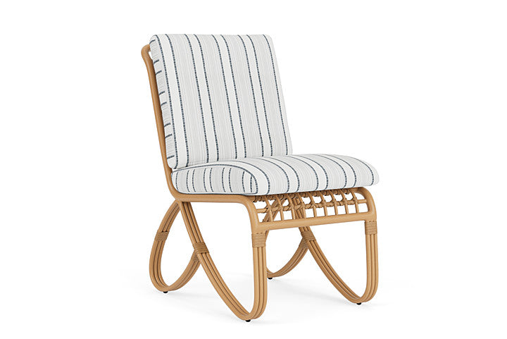 Lloyd Flanders - Riviera Armless Dining Chair In Camel Finish With Tamer Fog Fabric - 2780071522037 view 1