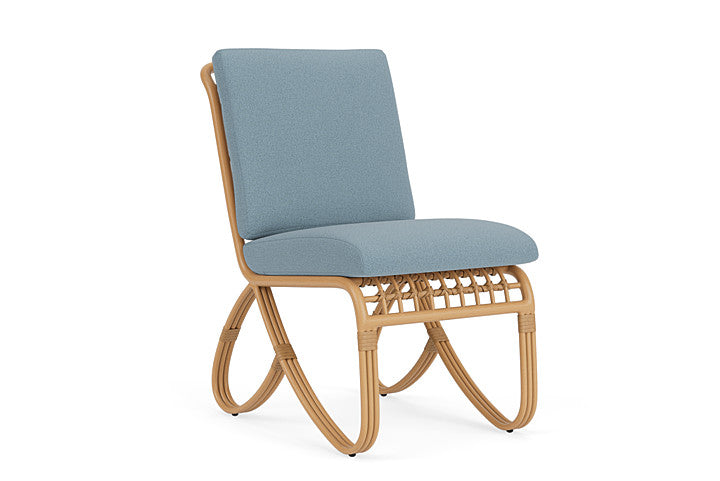 Lloyd Flanders - Riviera Armless Dining Chair In Camel Finish With Unearth Mist Fabric - 2780071522068 view 1