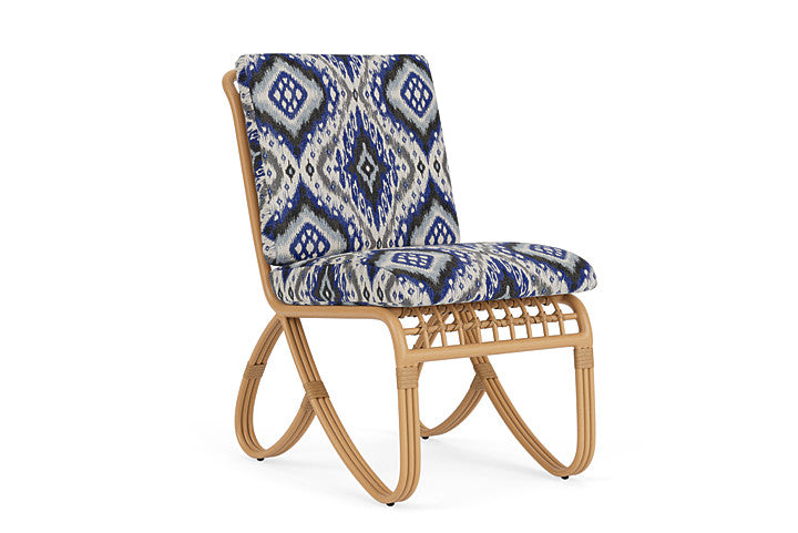Lloyd Flanders - Riviera Armless Dining Chair In Camel Finish With Yoko Mediterranean Fabric - 278007152705 view 1