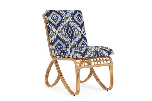 Lloyd Flanders - Riviera Armless Dining Chair In Camel Finish With Yoko Mediterranean Fabric - 278007152705 view 1