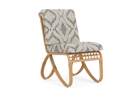 Lloyd Flanders - Riviera Armless Dining Chair In Camel Finish With Yoko Mist Fabric - 278007152727 view 1
