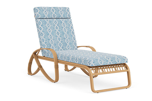 Lloyd Flanders - Riviera Chaise In Camel Finish With Aman Capri Fabric - 2780201521800 view 1