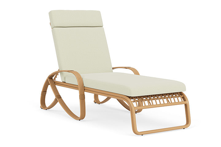 Lloyd Flanders - Riviera Chaise In Camel Finish With Bamboo Bay Meadow Fabric - 2780201522060 view 1