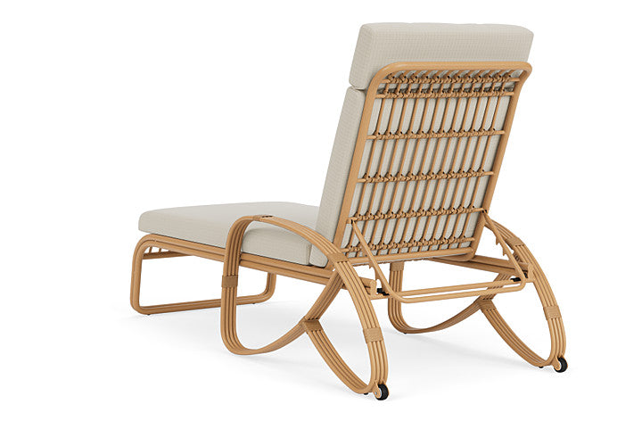 Lloyd Flanders - Riviera Chaise In Camel Finish With Beach Natural Fabric - 2780201522005 view 2