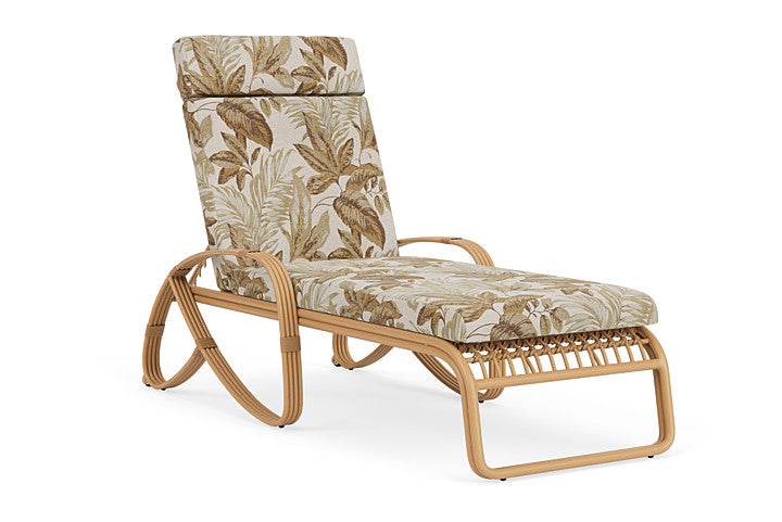 Lloyd Flanders - Riviera Chaise In Camel Finish With Botanic Willow Fabric - 278020152164 view 1