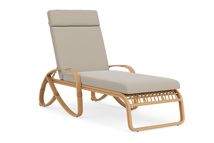 Lloyd Flanders - Riviera Chaise In Camel Finish With Callen Driftwood Fabric - 2780201522023 view 1