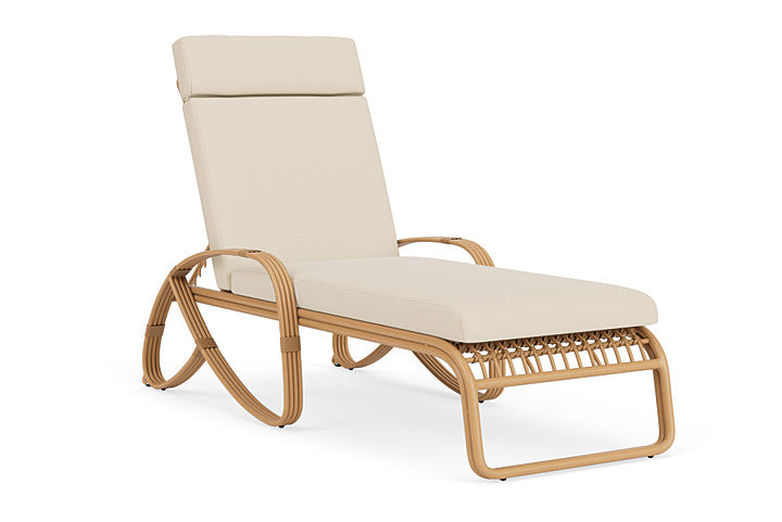 Lloyd Flanders - Riviera Chaise In Camel Finish With Callen Pearl Fabric - 2780201522021 view 1