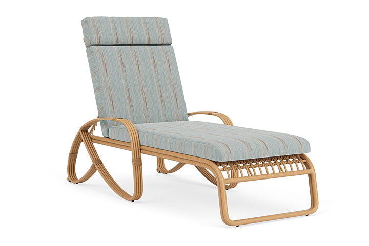 Lloyd Flanders - Riviera Chaise In Camel Finish With Colorwave Mist Fabric - 2780201522072 view 1