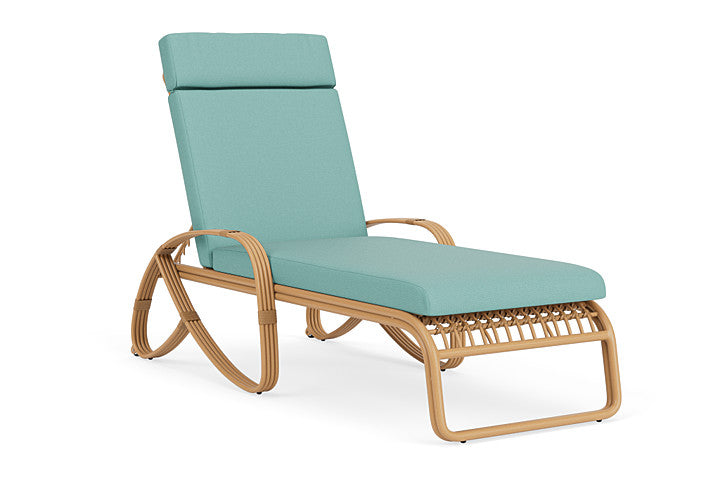 Lloyd Flanders - Riviera Chaise In Camel Finish With Fife Aruba Fabric - 278020152748 view 1