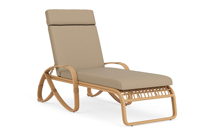 Lloyd Flanders - Riviera Chaise In Camel Finish With Fife Sahara Fabric - 278020152742 view 1