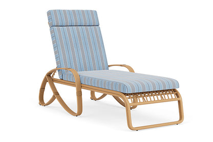 Lloyd Flanders - Riviera Chaise In Camel Finish With Hansen Sky Fabric - 278020152064 view 1