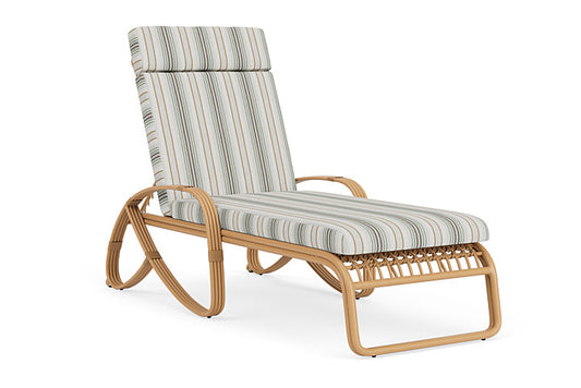 Lloyd Flanders - Riviera Chaise In Camel Finish With Jansen Eucalyptus Fabric - 2780201522061 view 1