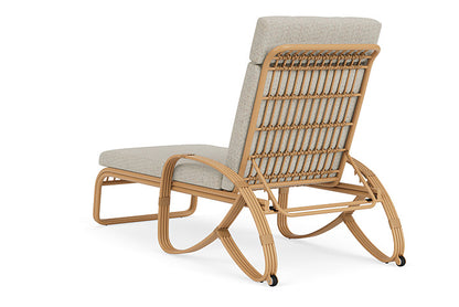Lloyd Flanders - Riviera Chaise In Camel Finish With Knotty Mineral Fabric - 2780201522046 view 2
