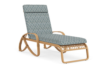 Lloyd Flanders - Riviera Chaise In Camel Finish With Luna Mist Fabric - 2780201522070 view 1