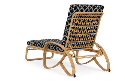 Lloyd Flanders - Riviera Chaise In Camel Finish With Luna Onyx Fabric - 2780201522071 view 2