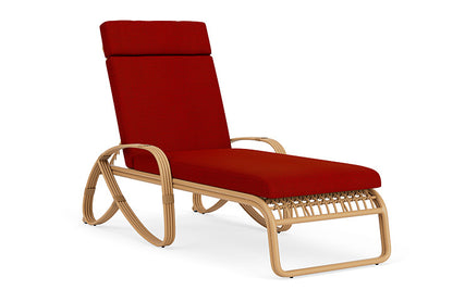 Lloyd Flanders - Riviera Chaise In Camel Finish With Partyline Lollipop Fabric - 2780201522054 view 1