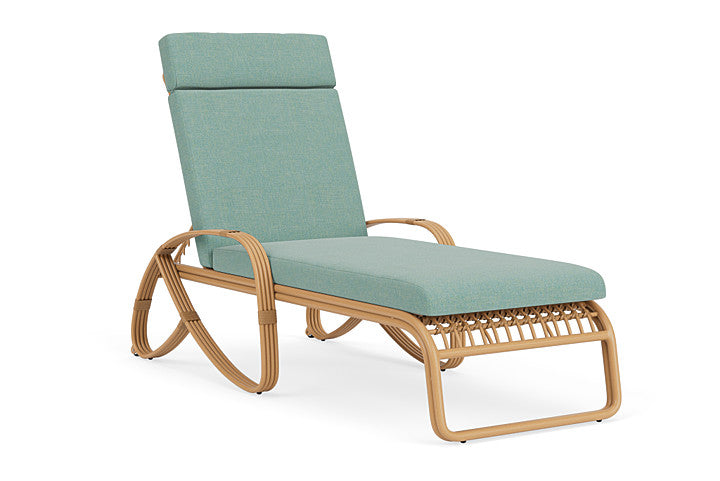 Lloyd Flanders - Riviera Chaise In Camel Finish With Pavian Pool Fabric - 2780201522045 view 1