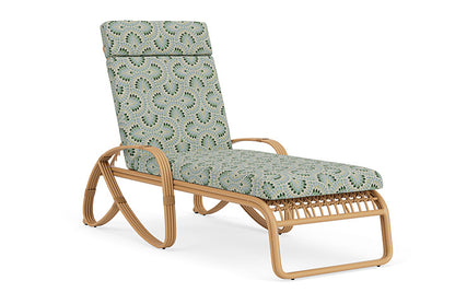 Lloyd Flanders - Riviera Chaise In Camel Finish With Plume Spring Fabric - 2780201522085 view 1