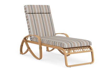 Lloyd Flanders - Riviera Chaise In Camel Finish With Purveyor Pewter Fabric - 278020152146 view 1