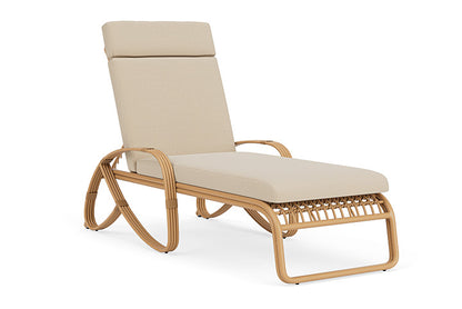 Lloyd Flanders - Riviera Chaise In Camel Finish With Raindrop Almond Fabric - 2780201522055 view 1