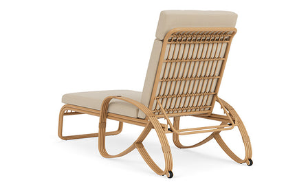 Lloyd Flanders - Riviera Chaise In Camel Finish With Raindrop Almond Fabric - 2780201522055 view 2