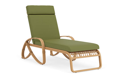 Lloyd Flanders - Riviera Chaise In Camel Finish With Reflections Grass Fabric - 2780201522051 view 1