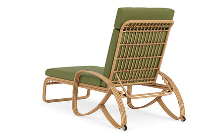 Lloyd Flanders - Riviera Chaise In Camel Finish With Reflections Grass Fabric - 2780201522051 view 2