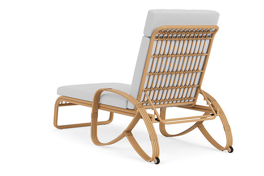 Lloyd Flanders - Riviera Chaise In Camel Finish With Reflections Ice Fabric - 2780201522052 view 2