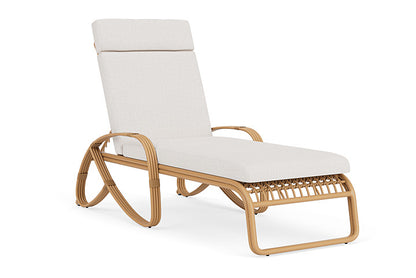 Lloyd Flanders - Riviera Chaise In Camel Finish With Reflections Snow Fabric - 2780201522014 view 1