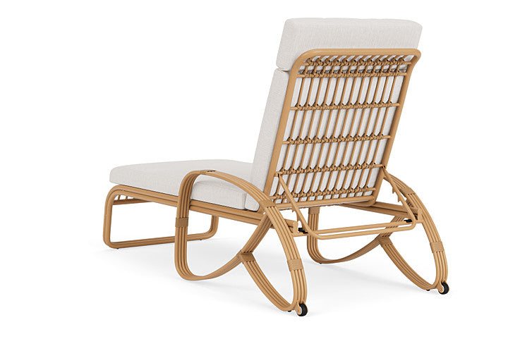 Lloyd Flanders - Riviera Chaise In Camel Finish With Reflections Snow Fabric - 2780201522014 view 2