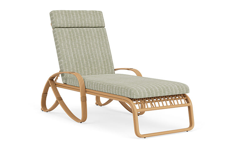 Lloyd Flanders - Riviera Chaise In Camel Finish With Romulo Laurel Fabric - 2780201522049 view 1