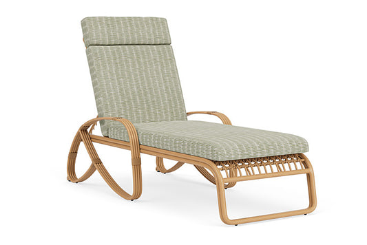 Lloyd Flanders - Riviera Chaise In Camel Finish With Romulo Laurel Fabric - 2780201522049 view 1