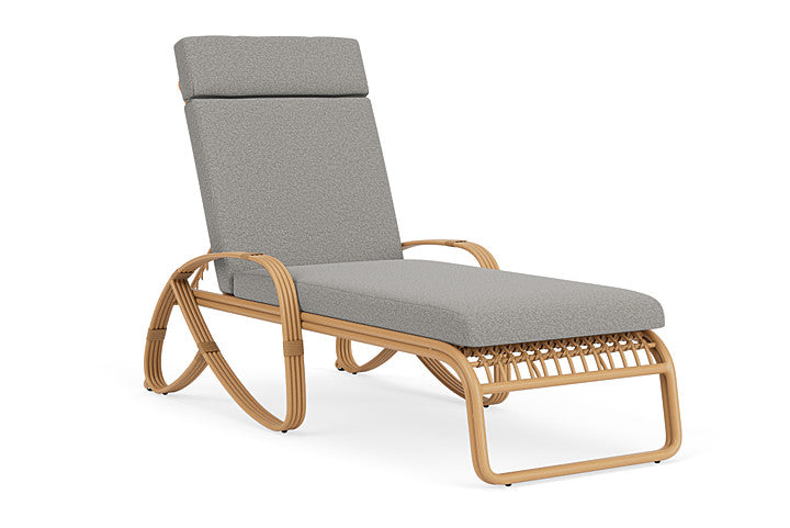 Lloyd Flanders - Riviera Chaise In Camel Finish With Rumba Nickel Fabric - 2780201522011 view 1