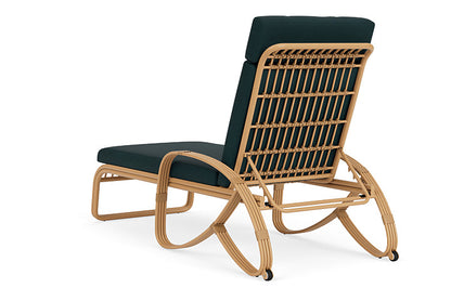 Lloyd Flanders - Riviera Chaise In Camel Finish With Sandberg Lagoon Fabric - 2780201522039 view 2