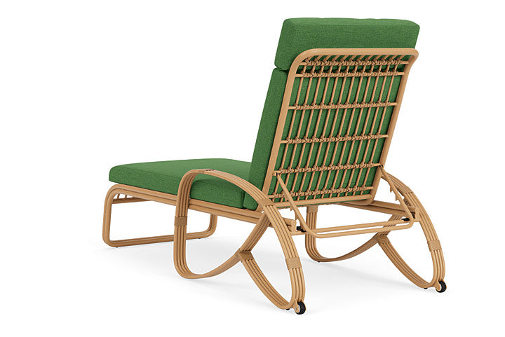 Lloyd Flanders - Riviera Chaise In Camel Finish With Seadog Botanical Fabric - 2780201522066 view 2