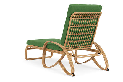 Lloyd Flanders - Riviera Chaise In Camel Finish With Seadog Botanical Fabric - 2780201522066 view 2