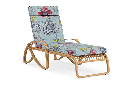 Lloyd Flanders - Riviera Chaise In Camel Finish With Serena Floral Meadow Fabric - 2780201522079 view 1